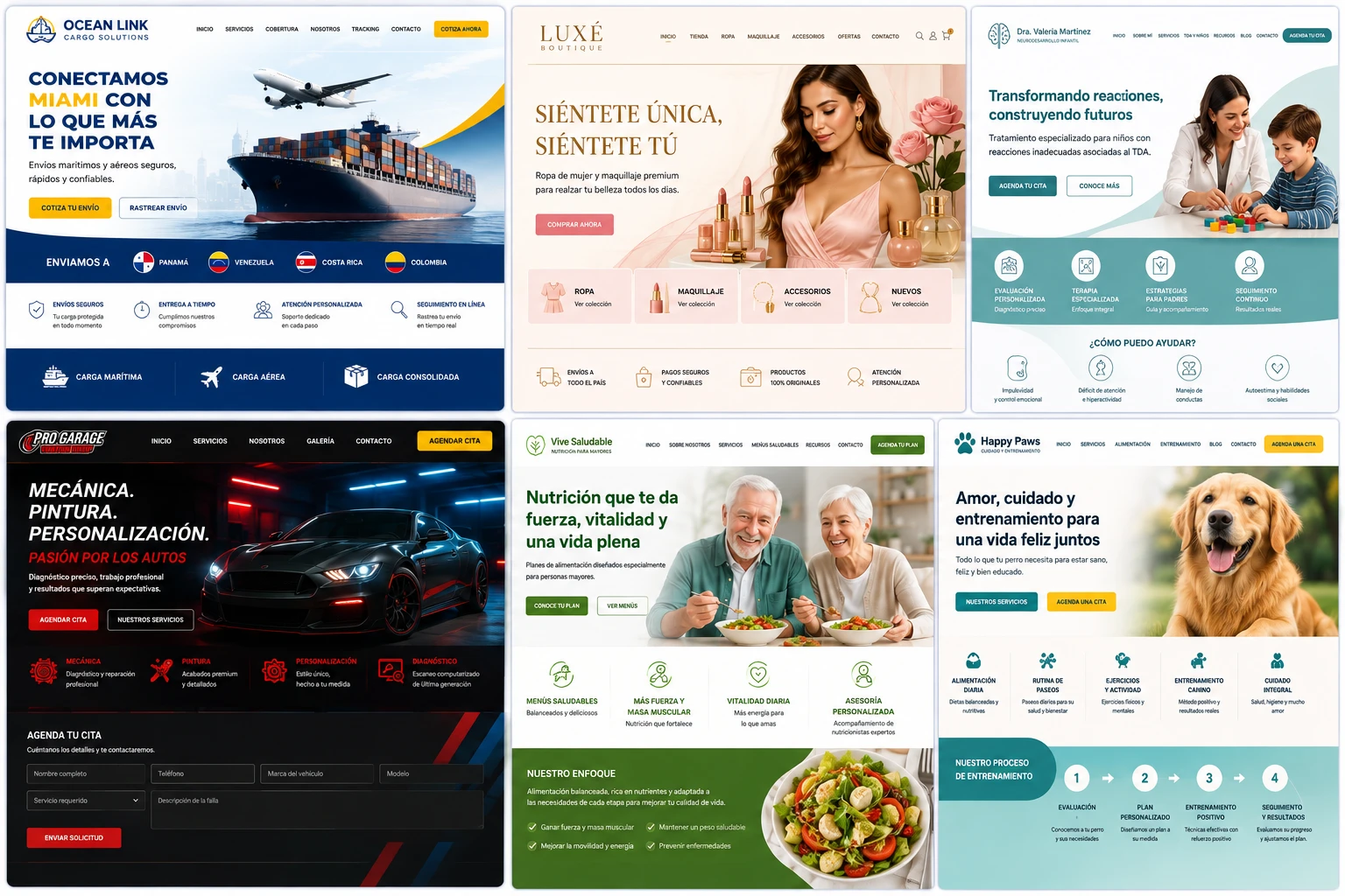 Landing pages for businesses and services (imagen conceptual)